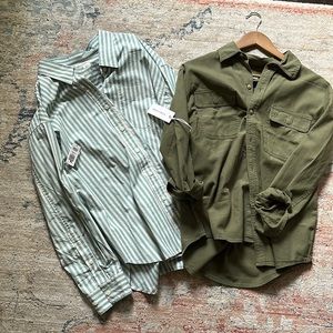Aritzia button up bundle